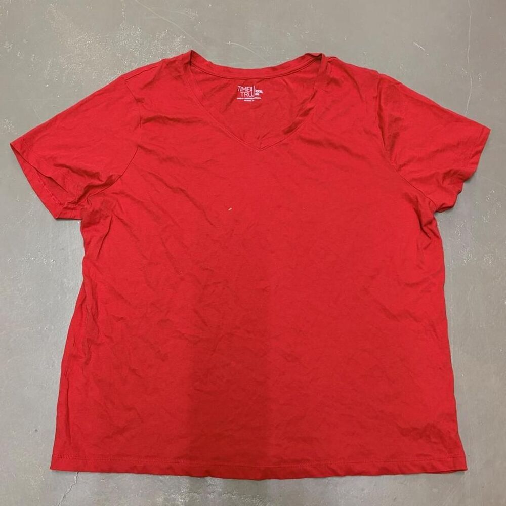 Time-and-tru Women's Red T-shirt